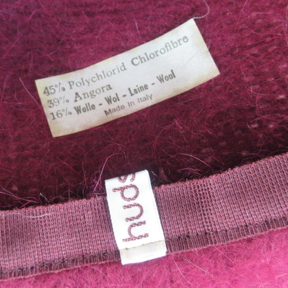 VTG Hudson's Hat Women’s Angora Wool Hat, Very Warm Sz S/M 21.5" Circumference - Picture 7 of 10